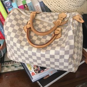 AUTHENTIC Louis Vuitton Damier Azur Speedy 30